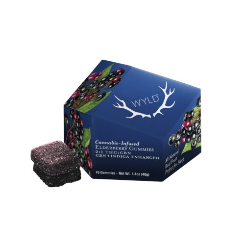 Wyld : REAL FRUIT ELDERBERRY THC:CBN GUMMIES MULTI - 10 PACK