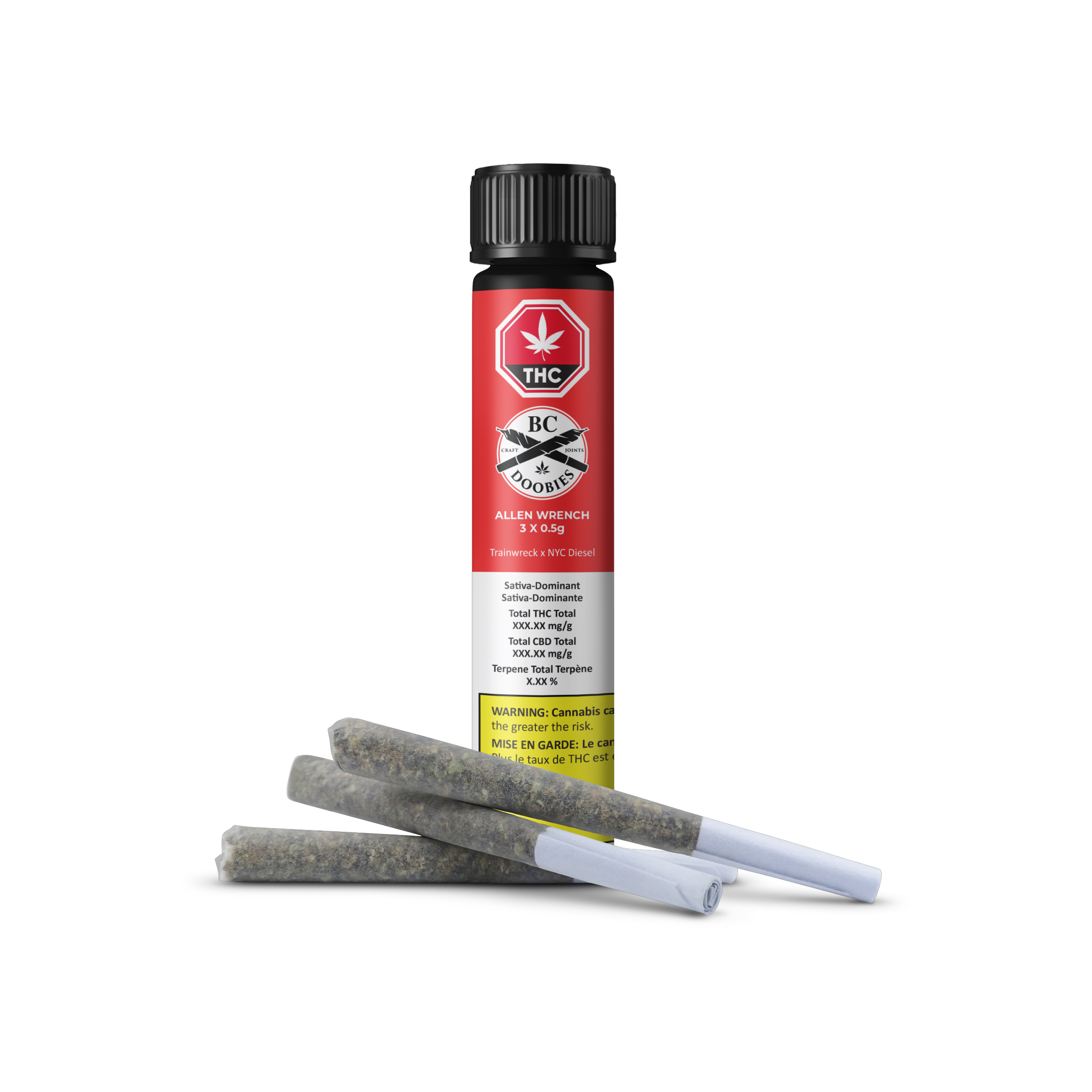 BC Doobies : ALLEN WRENCH PRE-ROLLS - 3 x 0.5g 1 BC Doobies : ALLEN WRENCH PRE-ROLLS - 3 x 0.5g