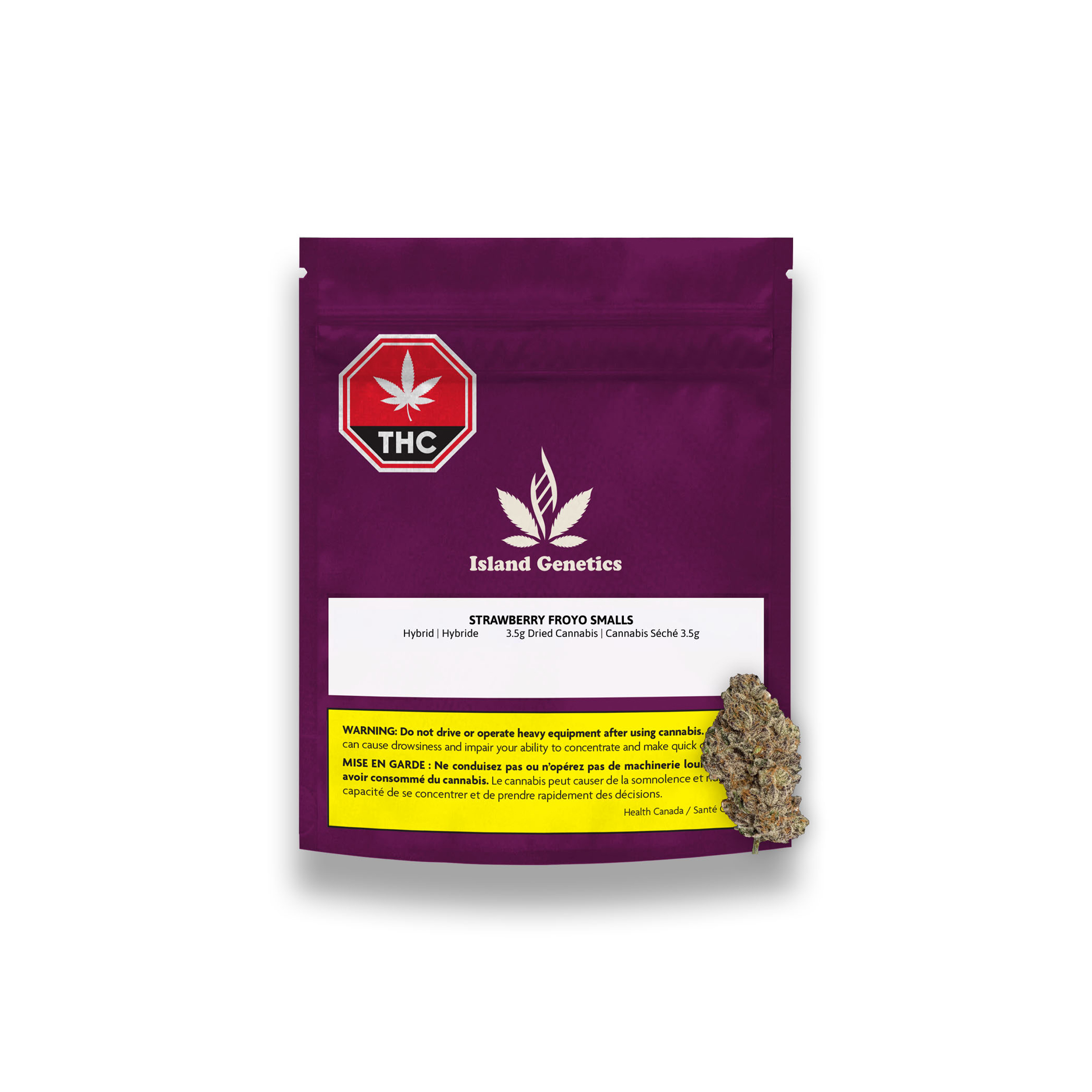 Island Genetics : STRAWBERRY FROYO SMALLS DRIED FLOWER - 3.5g 1 Island Genetics : STRAWBERRY FROYO SMALLS DRIED FLOWER - 3.5g