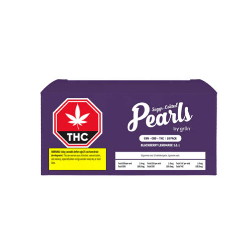 Pearls : BLACKBERRY LEMONADE CBD:CBN:THC GUMMIES MULTI - 50 gummies]