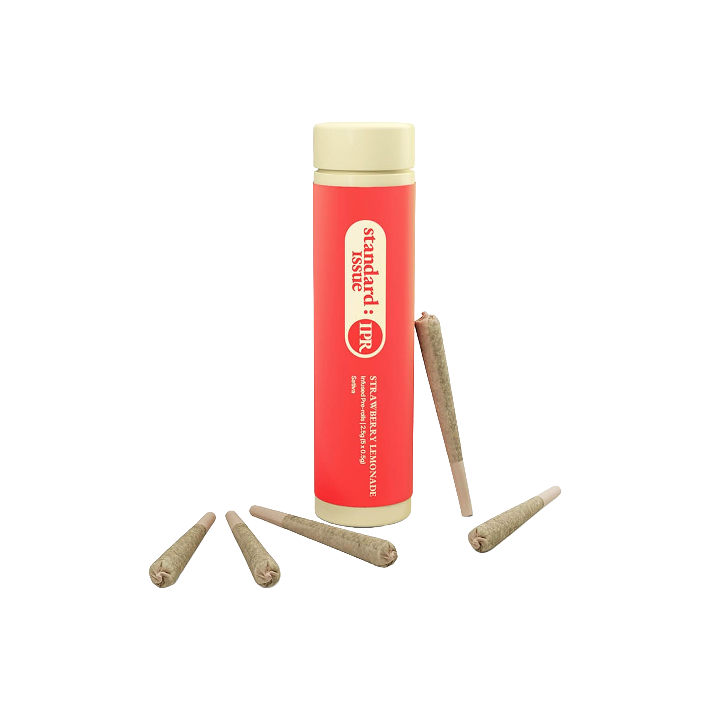 Standard Issue : STRAWBERRY LEMONADE DISTILLATE INFUSED PRE-ROLLS - 5 x 0.5g 1 Standard Issue : STRAWBERRY LEMONADE DISTILLATE INFUSED PRE-ROLLS - 5 x 0.5g