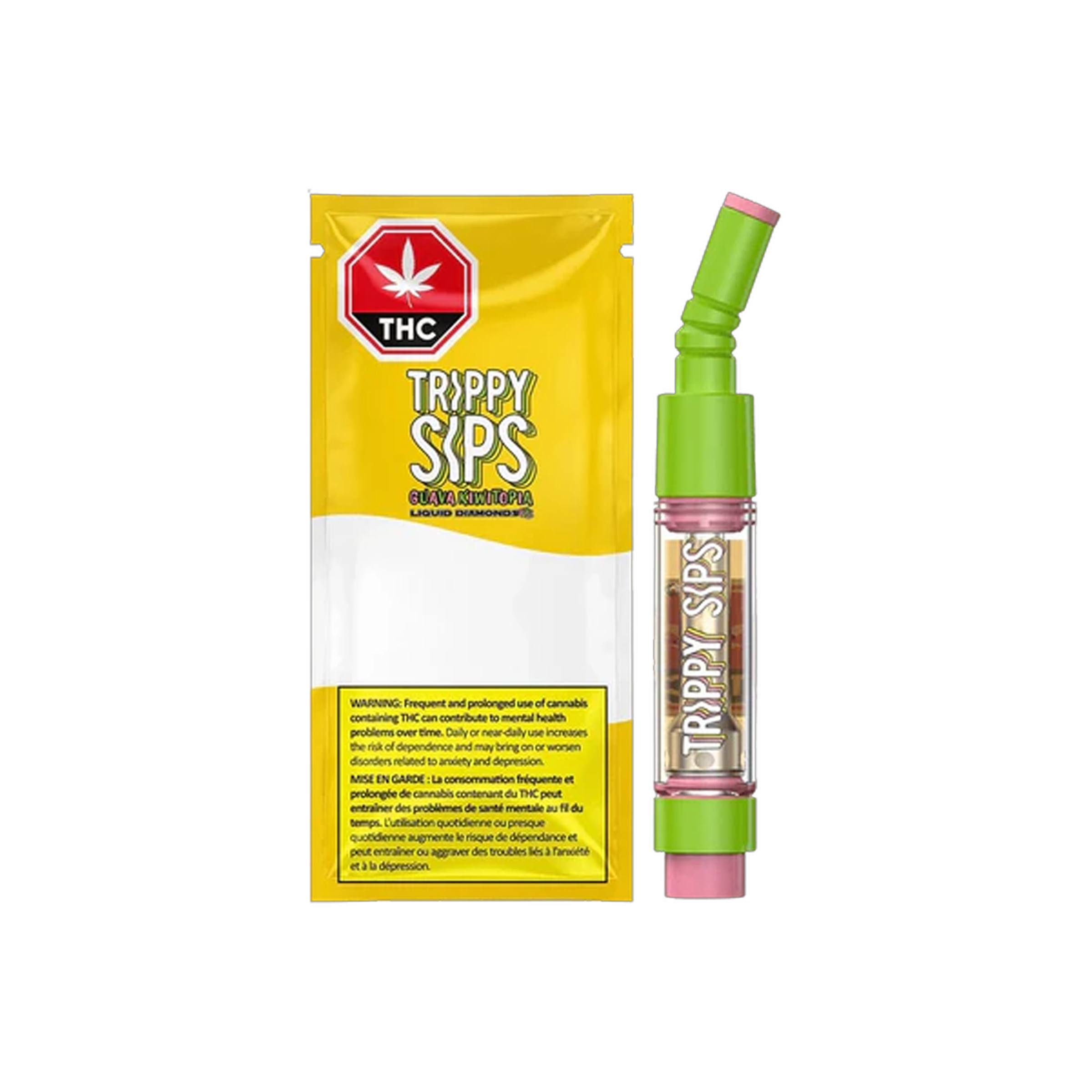 Trippy Sips : GUAVA KIWITOPIA LIQUID DIAMOND BLEND CARTRDIGE - 0.95g 1 Trippy Sips : GUAVA KIWITOPIA LIQUID DIAMOND BLEND CARTRDIGE - 0.95g