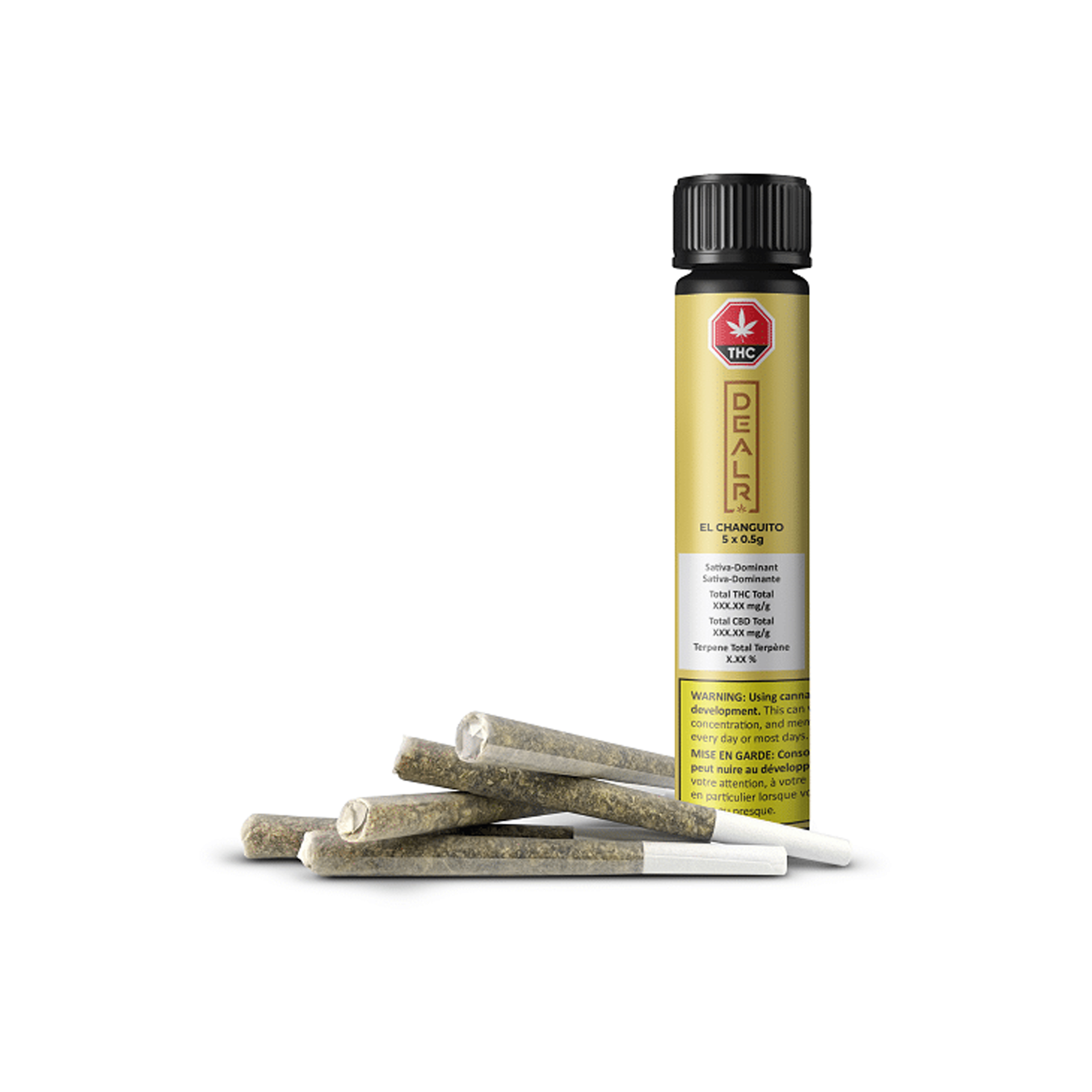 Dealr : EL CHANGUITO PRE-ROLLS - 5 x 0.5g 1 Dealr : EL CHANGUITO PRE-ROLLS - 5 x 0.5