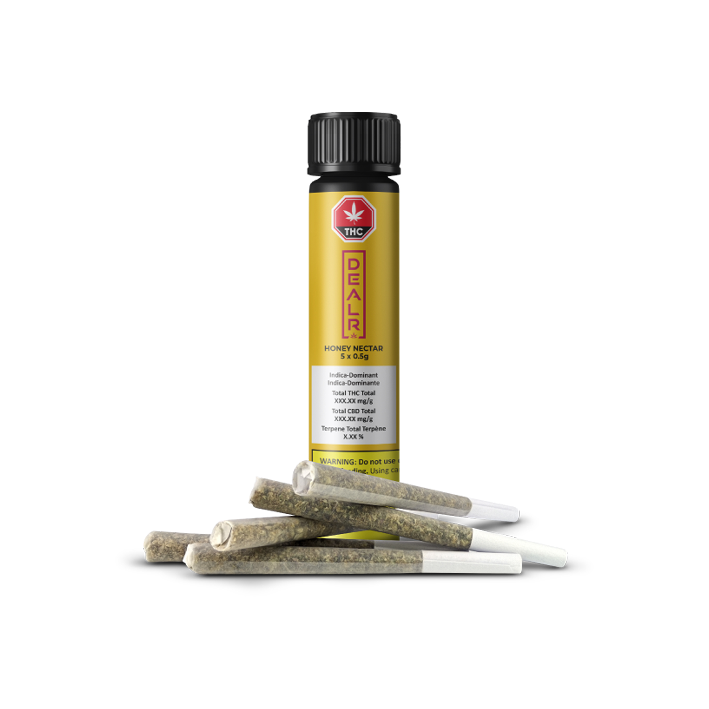 Dealr : HONEY NECTAR PRE-ROLLS - 5 x 0.5g 1 Dealr : HONEY NECTAR PRE-ROLLS - 5 x 0.5g