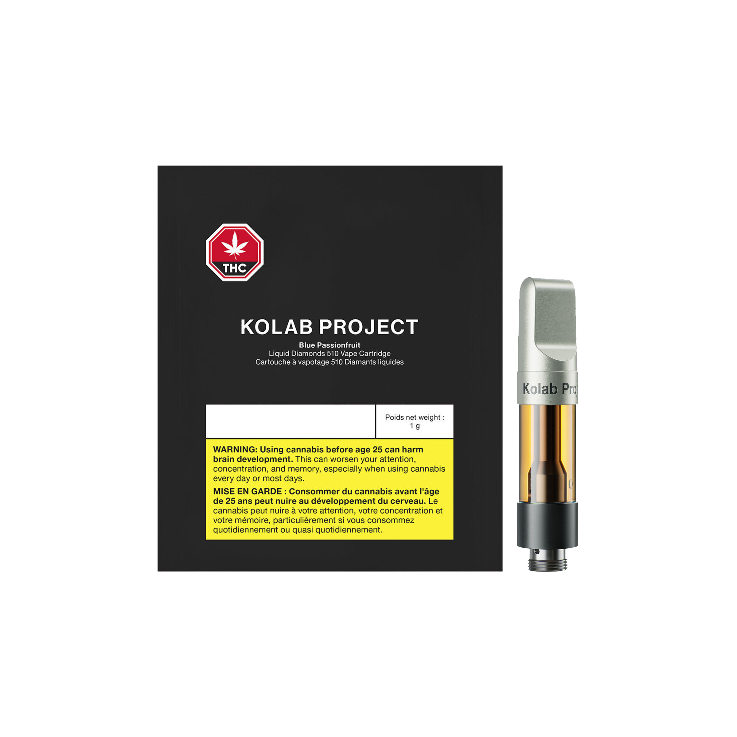 Kolab Project : BLUE PASSIONFRUIT DIAMONDS 510 THREAD CARTRIDGE - 1g 1 Kolab Project : BLUE PASSIONFRUIT DIAMONDS 510 THREAD CARTRIDGE - 1g