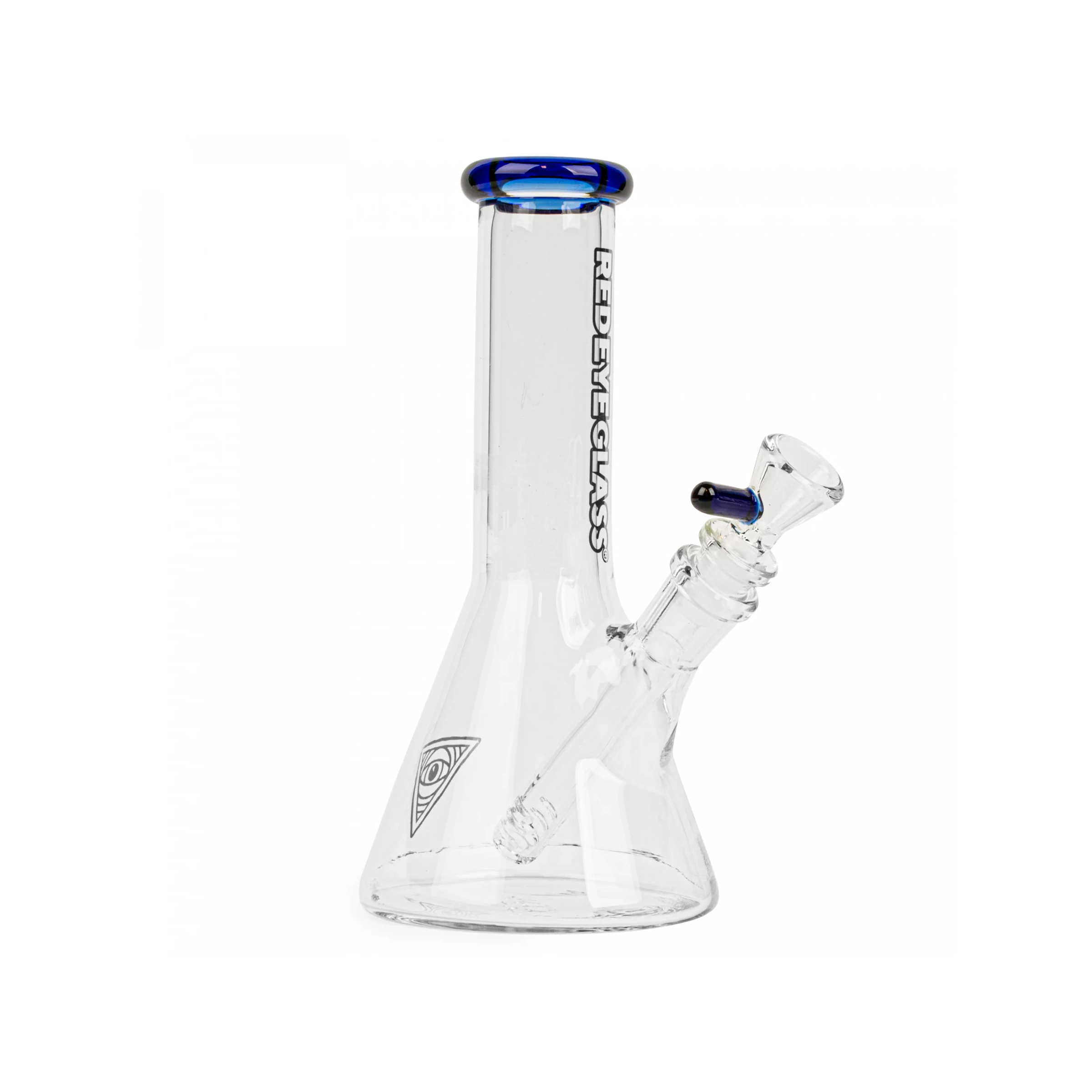 Red Eye Glass : 8" TALL BEAKER BONG - BLUE 1 Red Eye Glass : 8" TALL BEAKER BONG - BLUE