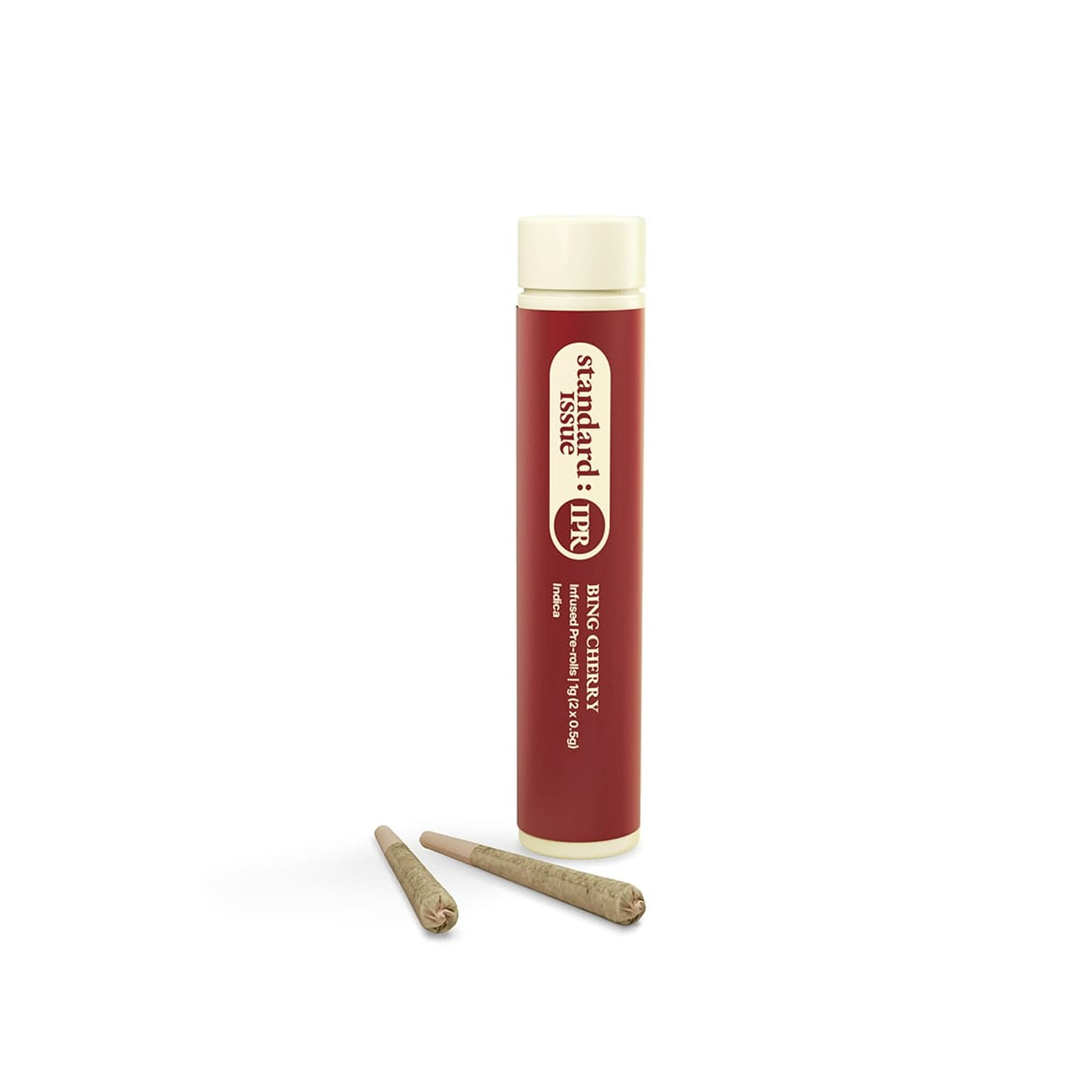 Standard Issue : BING CHERRY DISTILLATE INFUSED PRE-ROLLS - 2 x 0.5g 1 Standard Issue : BING CHERRY DISTILLATE INFUSED PRE-ROLLS - 2 x 0.5g