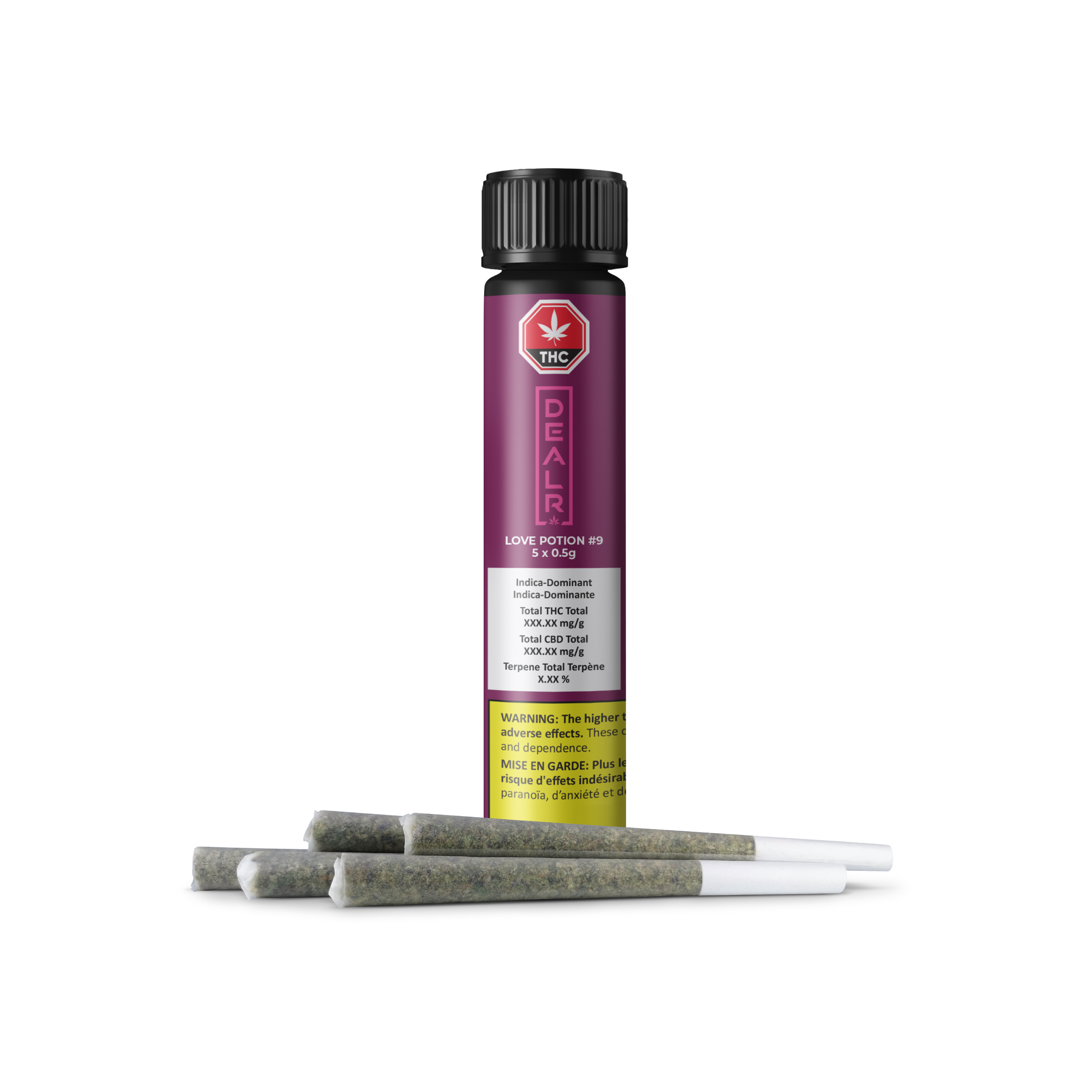 Dealr : LOVE POTION #9 PRE-ROLLS - 5 x 0.5g 1 Dealr : LOVE POTION #9 PRE-ROLLS - 5 x 0.5g