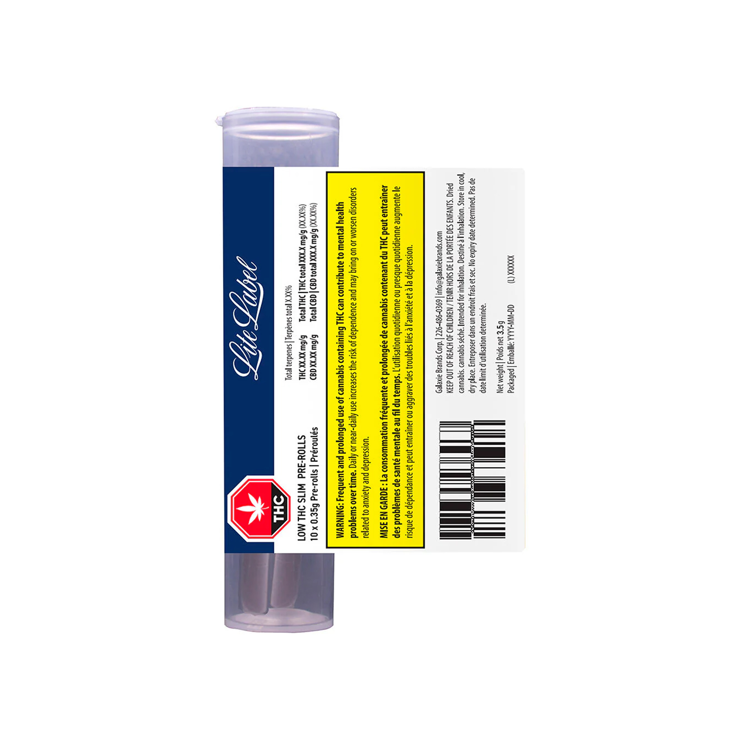 Lite Label : LOW PRE-ROLLS - 10 x 0.35g 1 Lite Label : LOW PRE-ROLLS - 10 x 0.35g