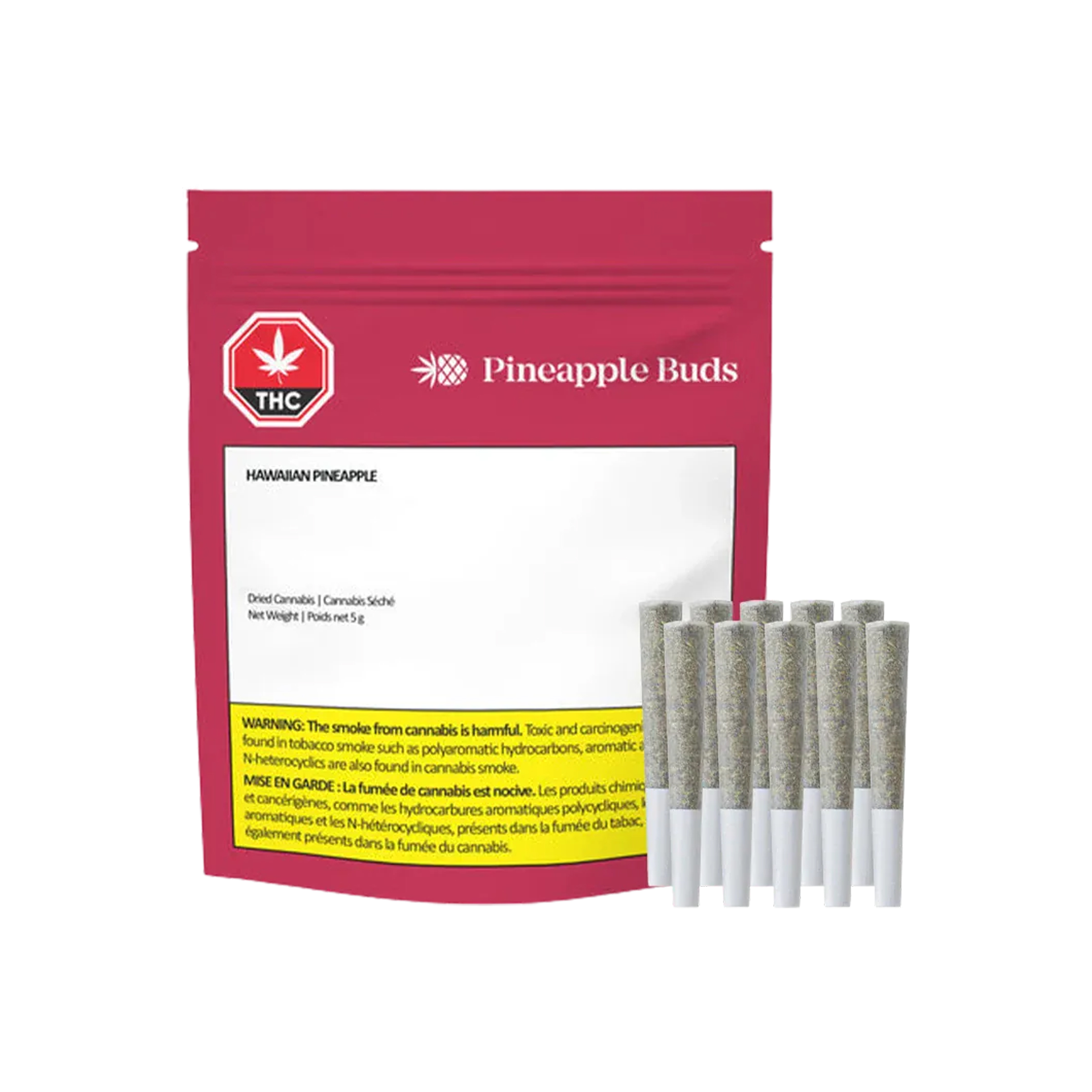 Pineapple Buds : HAWAIIAN PINEAPPLE PRE-ROLLS - 10 x 0.5g 1 Pineapple Buds : HAWAIIAN PINEAPPLE PRE-ROLLS - 10 x 0.5g