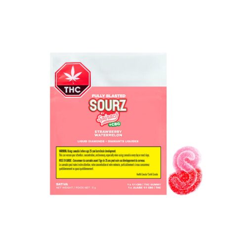 Spinach : FULLY BLASTED STRAWBERRY WATERMELON CBG:THC CHEWS