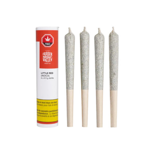 The Original Fraser Valley Weed Co. : LITTLE RED PRE-ROLLS - 4 x 0.5g