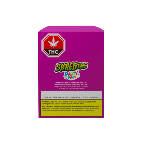 Shred : PARADISE PUNCH ZERO PARTY PACK GUMMIES - 10 PACK