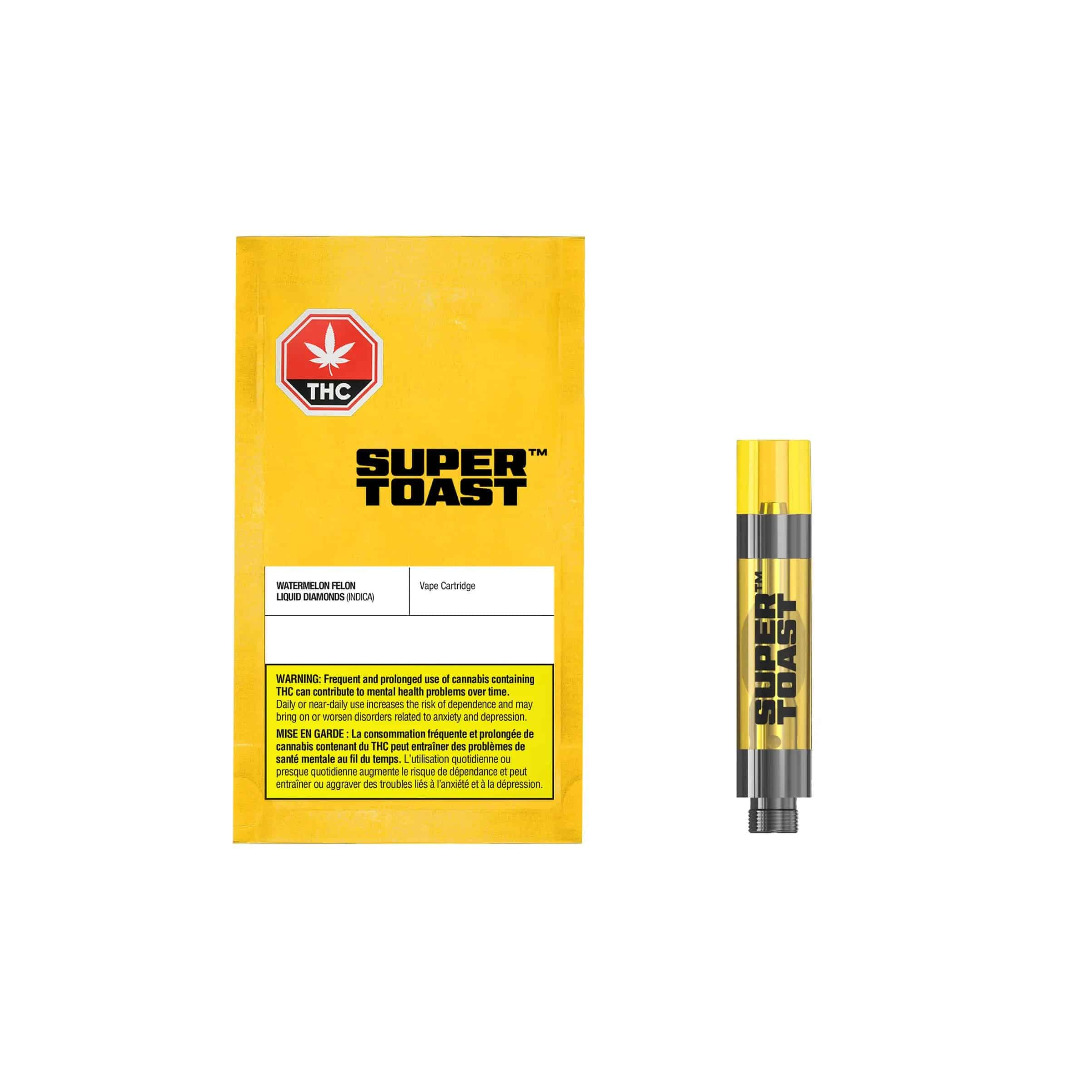 Super Toast : WATERMELON FELON LIQUID DIAMOND BLEND CARTRIDGE - 1g 1 Super Toast : WATERMELON FELON LIQUID DIAMOND BLEND CARTRIDGE - 1g