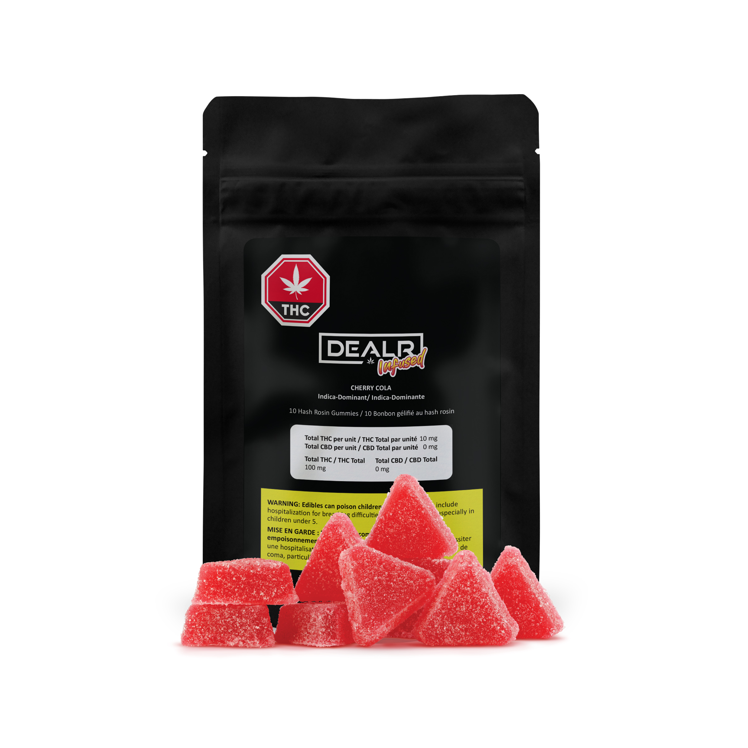 Dealr : CHERRY COLA HASH ROSIN GUMMIES 10 X 10MG 1 Dealr : CHERRY COLA HASH ROSIN GUMMIES 10 X 10MG