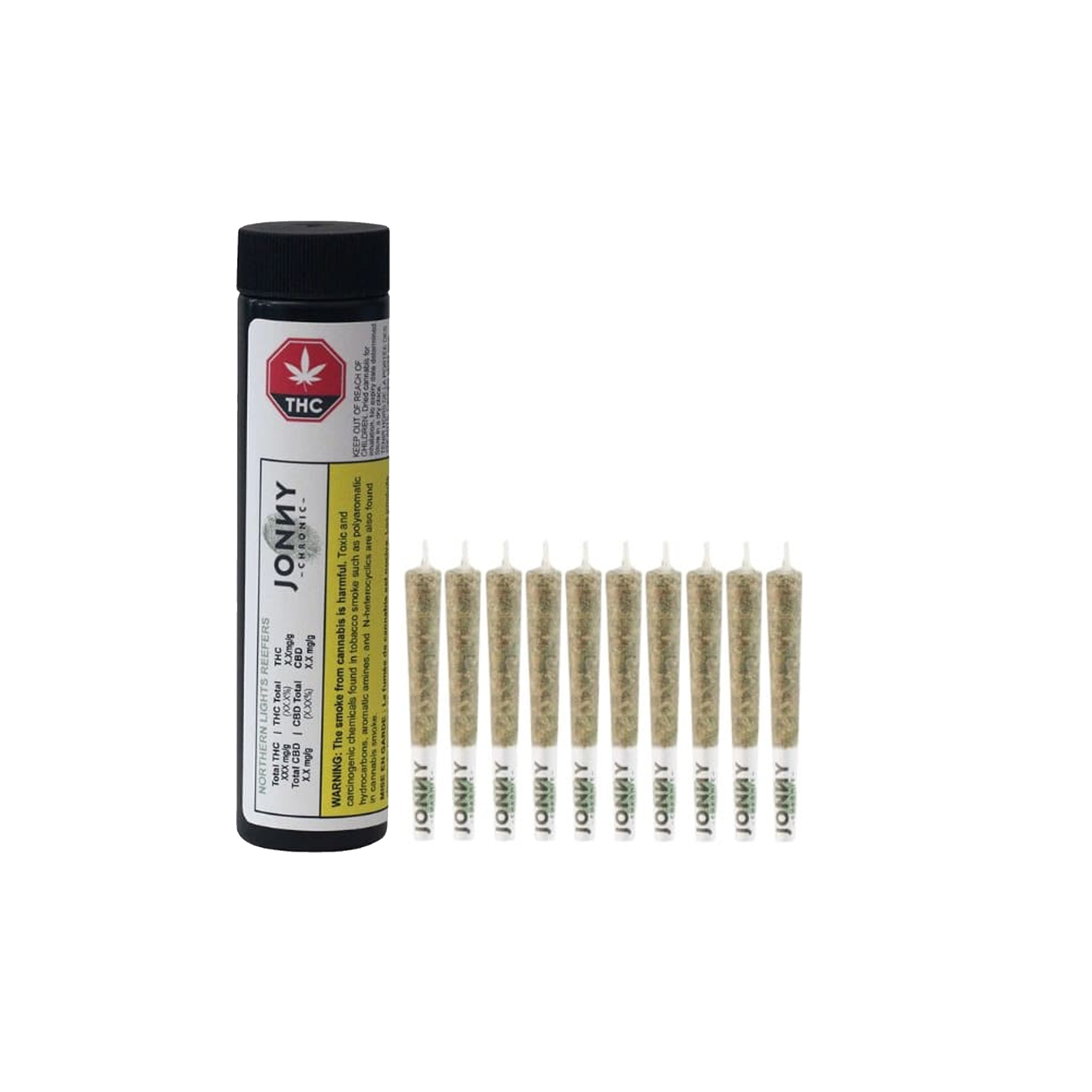 Jonny Chronic : NORTHERN LIGHTS REEFERS PRE-ROLLS - 10 x 0.5g 1 Jonny Chronic : NORTHERN LIGHTS REEFERS PRE-ROLLS - 10 x 0.5g