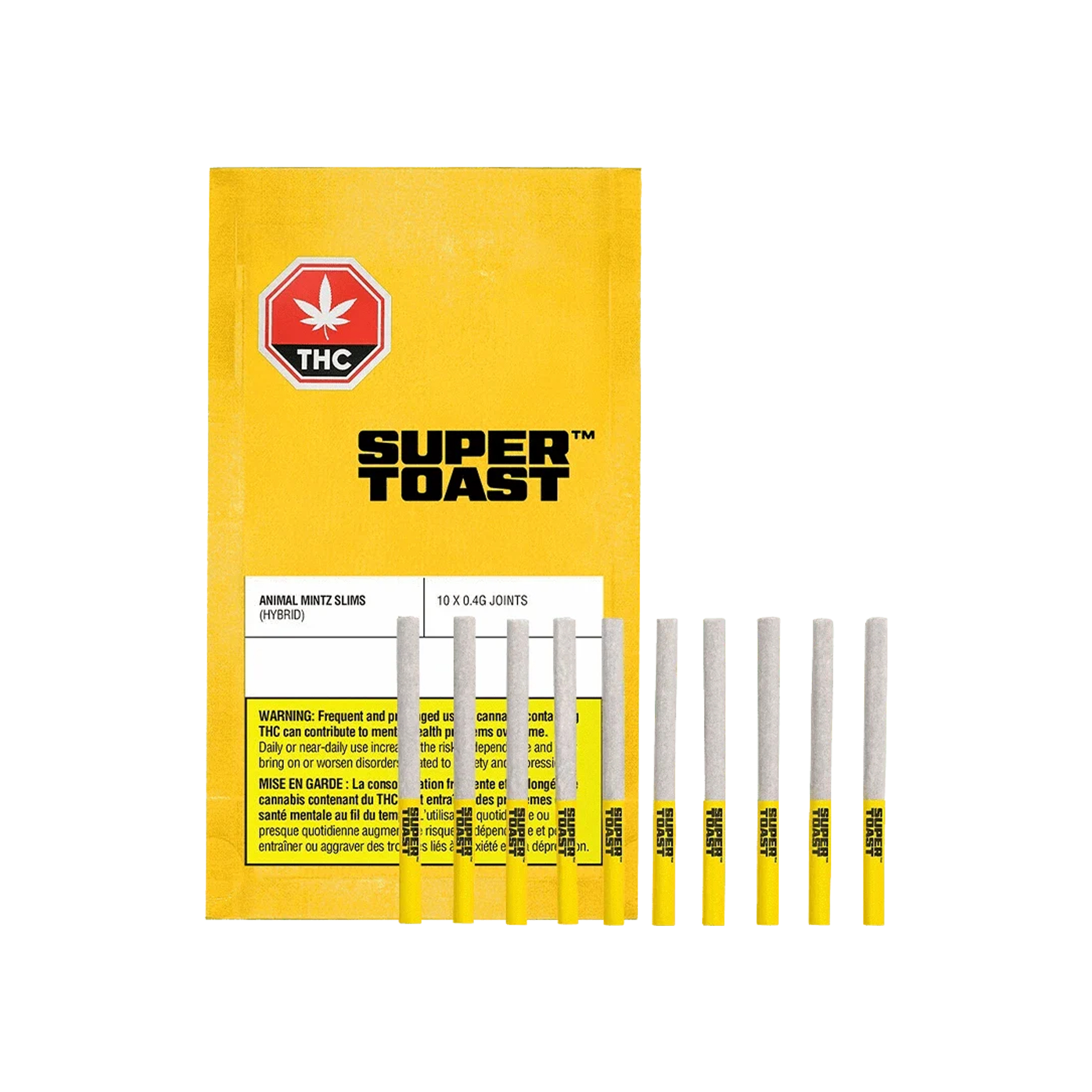 Super Toast : ANIMAL MINTZ SLIMS PRE-ROLLS - 10 x 0.4g 1 Super Toast : ANIMAL MINTZ SLIMS PRE-ROLLS - 10 x 0.4g