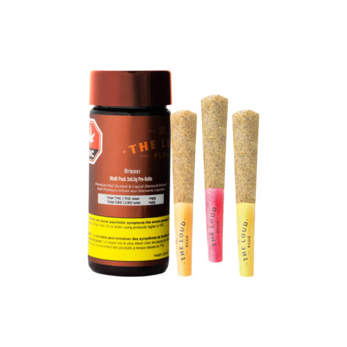 New Products 19 The Loud Plug : DRIPPYZ MULTI PACK INFUSED PRE-ROLLS - 3 x 0.5g
